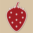 vektörel çilek, strawberry