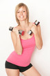 Photo: junge Fitnesslehrerin junge Fitnesslehrerin