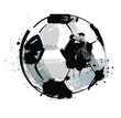 Vector: grunge soccer ball grunge soccer ball