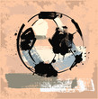 Vector: grunge soccer ball grunge soccer ball