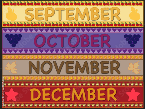 Illustration: september october november december september october november december