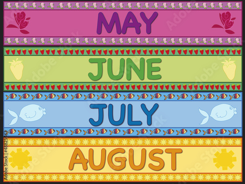 Illustration: may june july august may june july august
