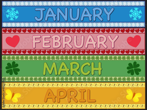 Illustration: january february march april january february march april