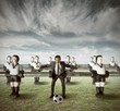 Business team attack