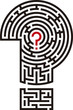 question mark maze