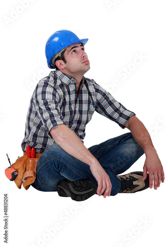 Photo: craftsman sitting on the floor craftsman sitting on the floor