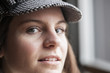 Young Woman with Beautiful Blue Eyes