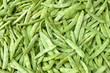 Green beans on a market