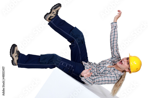 Photo: Women falling backwards Women falling backwards
