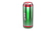 Beer can rotates on white background