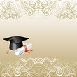 Cappello e diploma di Laurea .