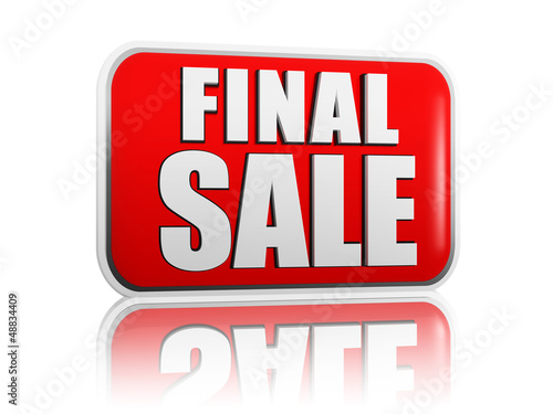 Illustration: final sale in red banner final sale in red banner