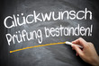 Glückwunsch Prüfung bestanden