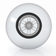 crystal ball with wheel inside