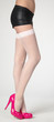 Woman's Legs in Stockings, heels, and shorts