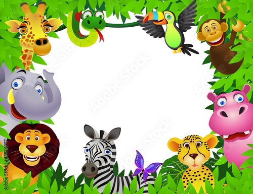 Vector: Safari animal cartoon Safari animal cartoon