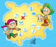 Vektor: pirate card pirate card