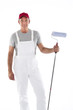 House painter in overalls
