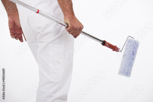 Photo: House painter in overalls House painter in overalls