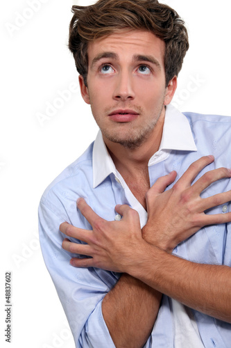 Photo: Man begging Man begging