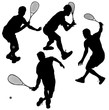 Vector: Squash players Squash players