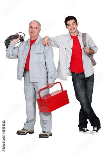 Photo: Training to be an electrician Training to be an electrician