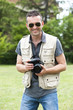 Photographer shooting outdoors