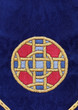Colorful embroidery with cross