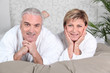 Mature couple in bed