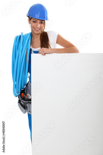 Photo: Female worker Female worker