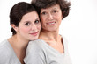 Woman with her mother
