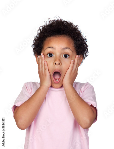 Photo: Surprised latin child Surprised latin child