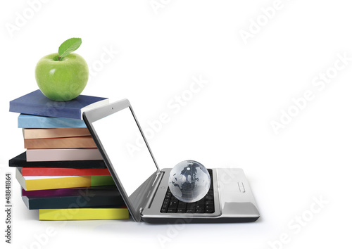 Photo: Books and laptop Books and laptop