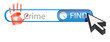 Web crime search concept