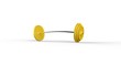Bar of weights for exercise