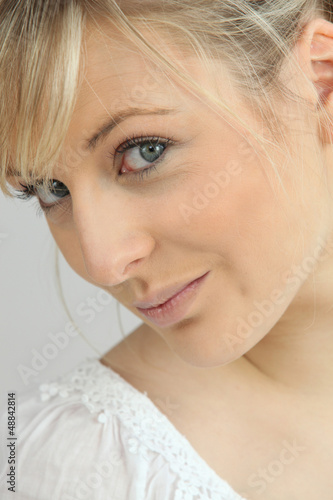 Photo: portrait of beautiful blond woman portrait of beautiful blond woman