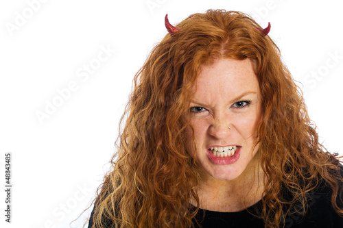 Photo: angry devil girl angry devil girl