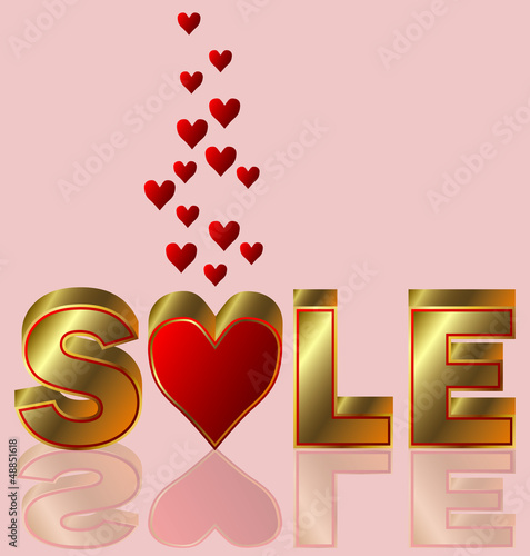 Vector: Valentines day sale, vector illustration Valentines day sale, vector illustration