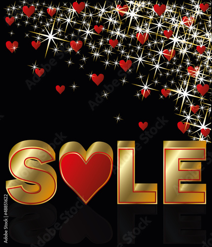 Vector: Valentines day sale card, vector illustration Valentines day sale card, vector illustration