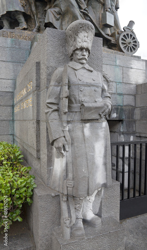 Photo: Statue of Belgian grenadier of WWI. Brussels, Belgium Statue of Belgian grenadier of WWI. Brussels, Belgium