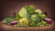 Assortment of fresh cabbages
