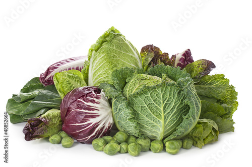 Photo: Assortment of fresh cabbages Assortment of fresh cabbages