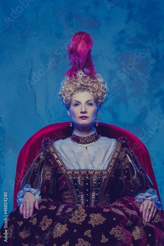 Photo: Her royal highness sitting on throne Her royal highness sitting on throne