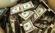 dollars in a box
