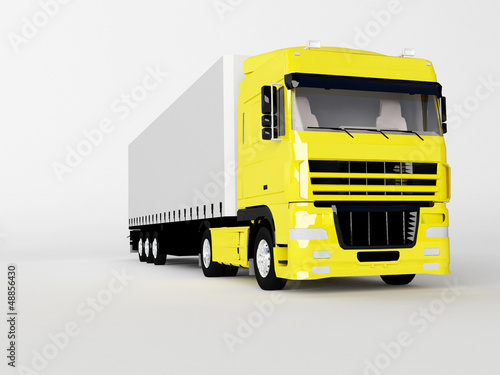 Illustration: truck isolated on white truck isolated on white