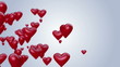 Video: Heart-Shaped Ballons Flying Heart-Shaped Ballons Flying