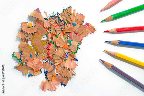 Photo: colored pencils sawdust colored pencils sawdust