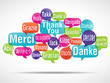 nuage de mots bulles : merci traduction