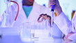 Female Research Assistants Working in Hospital Laboratory