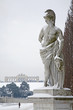 Vienna - Gloriette in  Schonbrunn palace and statue - winter